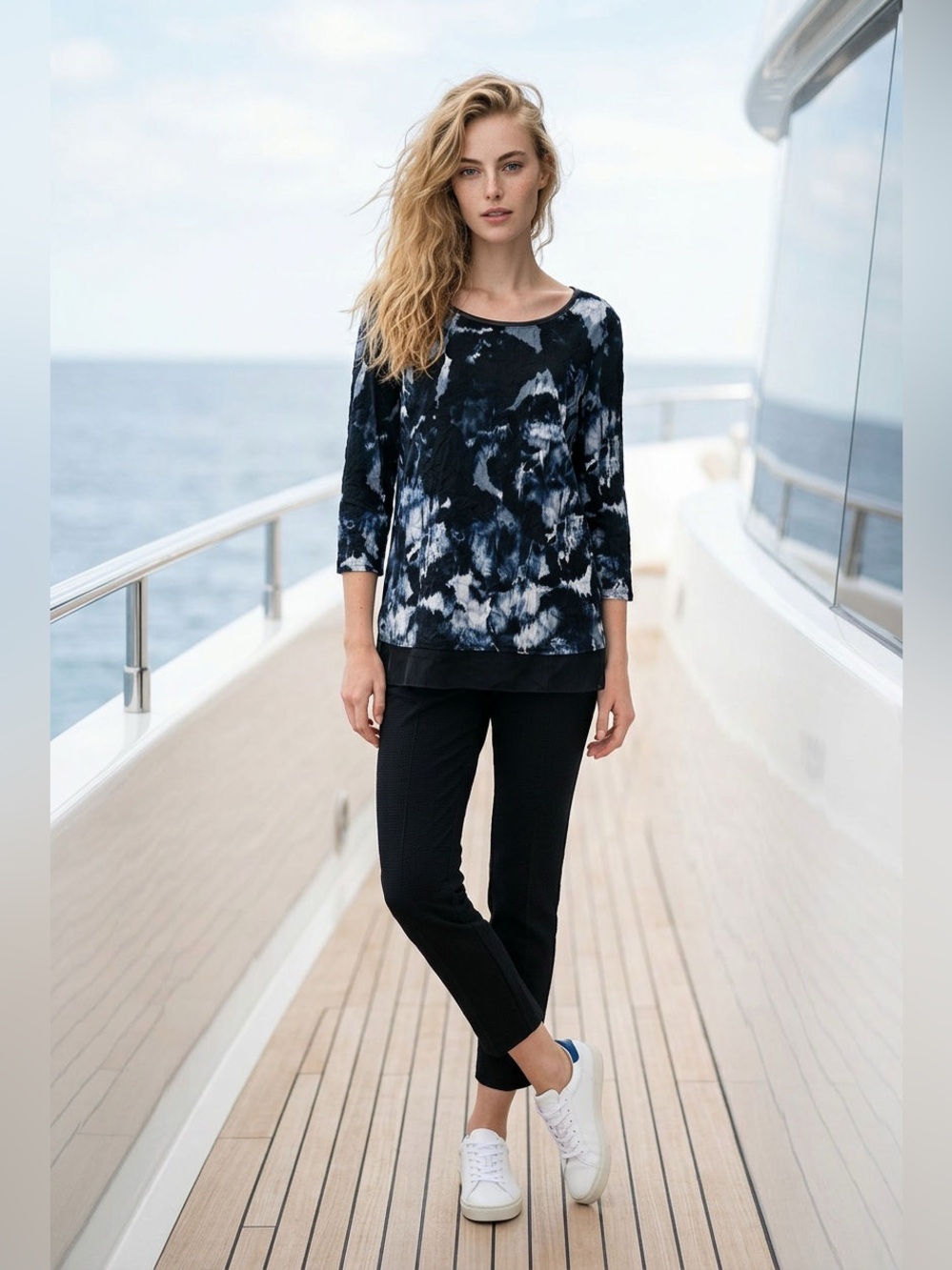 Simply Vera Wang Tie-Dye Blouse - size small